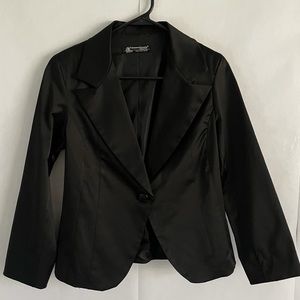 Rinascimento Satin One Button Blazer